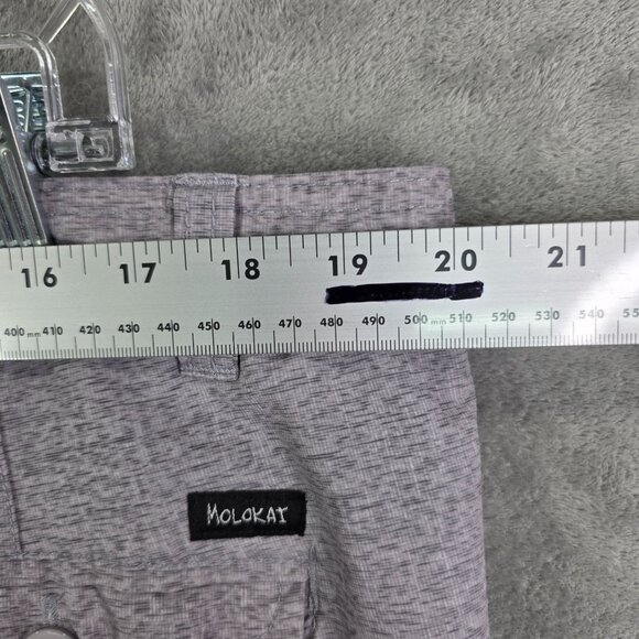 Mens Molokai Heather Gray Swim Shorts Polyester Stretch 10" Inseam Size 40 - Picture 7 of 10